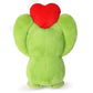 Cute Frog Plush Toy With Red Heart - Stuffed Animal Plushie for Valentine's Day, Birthday, Christmas - Soft Gift for Girlfriend, Kids 9.8"