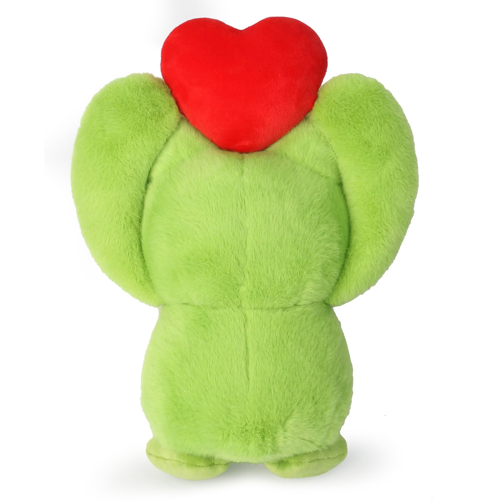 Cute Frog Plush Toy With Red Heart - Stuffed Animal Plushie for Valentine's Day, Birthday, Christmas - Soft Gift for Girlfriend, Kids 9.8"