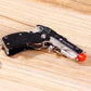Rubber Band Gun New Generation Upgrade Mini Metal Foldable Toy Gun Keychain Quickly Shoot 8 Rubbers Orange tip Effectively identifiable Toy Gun Comes