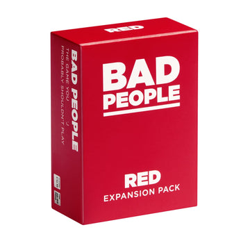 BAD PEOPLE Party Game - RED Expansion -100 New Question Cards for the Hilarious Adult Card Game for Fun Parties and Board Games Night with Your Group