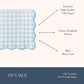 Bonjour Fête Light Blue Gingham Paper Party Dinner Napkins | Premium Party Supplies | Baby Showers, Bridal Showers, Tea Parties, & Casual Gatherings |