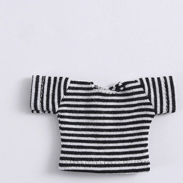 XiDonDon Short Sleeve T-Shirt for ob11,Molly,Body9,Gsc,1/12bjd Doll Clothes Toys Accessories (Black)