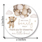 2-Inch Round Boho Bear Balloons Baby Shower Thank You Favor Stickers - Set of 40 (Gender Neutral)