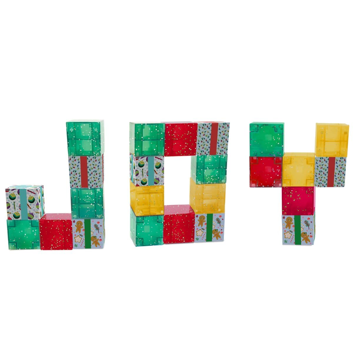 Crayola Holiday Magnetic PIP Cubes, Mini Magnetic Blocks Playset, STEM & Montessori Building & Educational Toys for Kids, Travel Toys for Boys