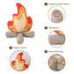 Funny Campfire Plush,17.7 in Simulation Fake Campfire Pillow, Soft Stuffed Cartoon Fire Doll Campfire Firewood Toys, Simulation Bonfire Plush Toy