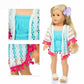 18 Inch American Doll Accessories, Fashion Doll Swimming Play Sets for American 18 Inch Girl Including Clothes Swimsuit Sunglasses Phone Shoes