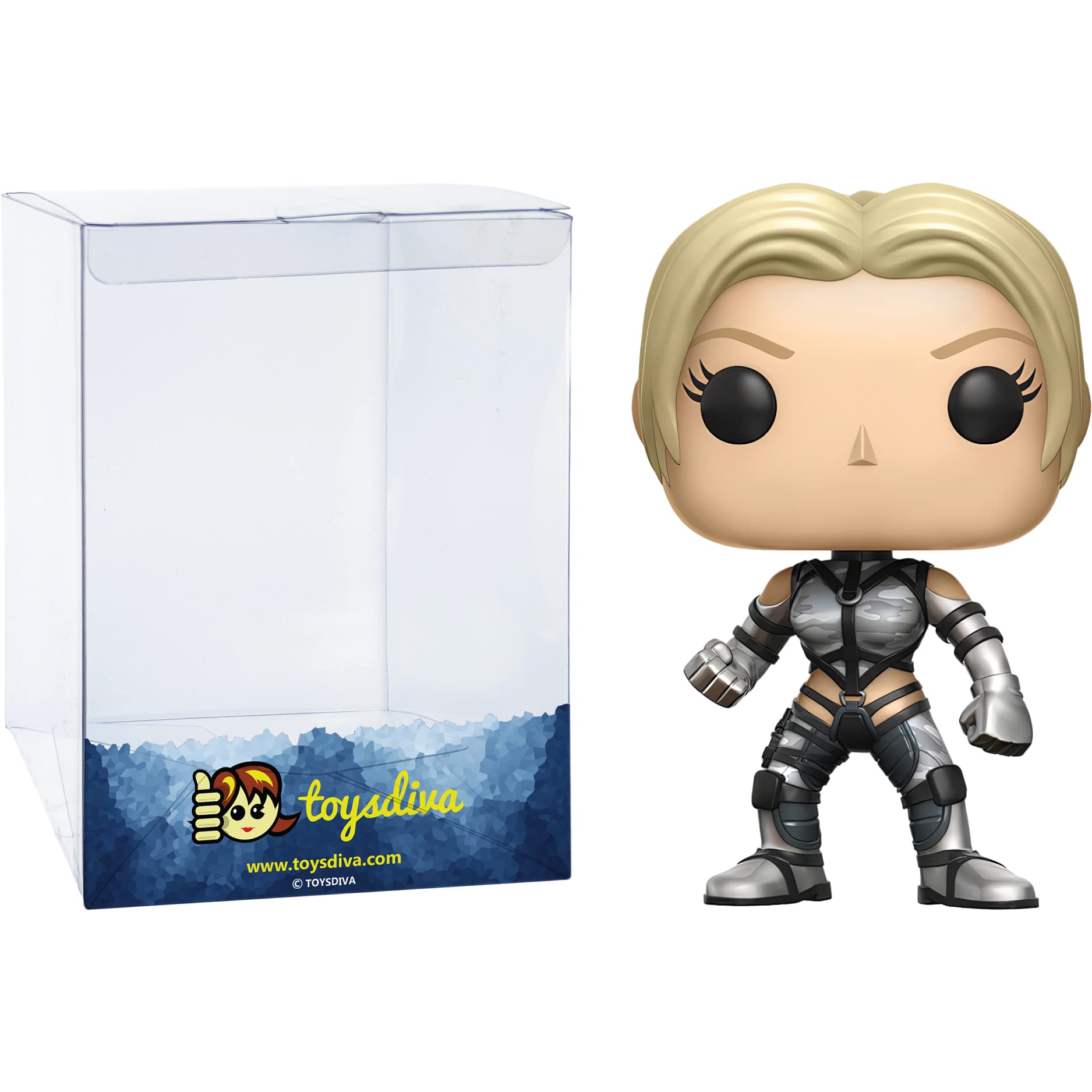 Funko Nina Williams (Walmart Exc): P o p ! Games Vinyl Figurine Bundle with 1 Compatible 'ToysDiva' Graphic Protector (174-13033 - B)