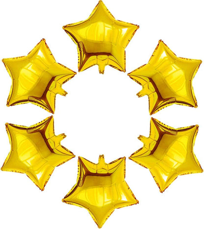 24 Pcs 18" Gold Star Balloons Foil Balloons Mylar Balloon for Baby Shower, Gender Reveal, Wedding, Magical Prom or Engagement Party Decoration