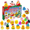 2025 Advent Calendar Rubber Ducks Bath Toys Christmas Blind Box Toy Ducks Mini Ducks for Kids Boys Girls Home Party Decoration Cruise Ducks Rubber