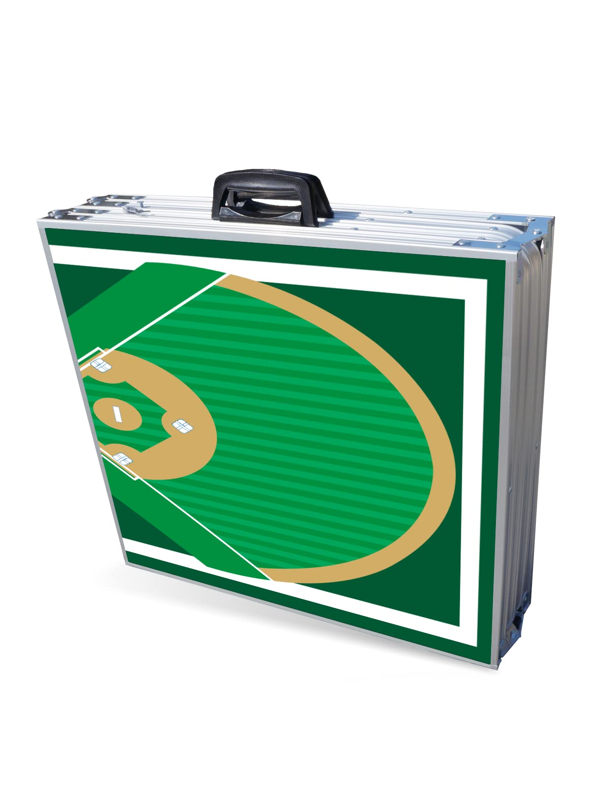 PARTYPONG 8-Foot Folding Beer Pong Table - Baseball Diamonds Edition (Base Model)