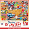 Masterpieces 500 Piece Jigsaw Puzzle for Adults, Family, Or Kids - Greetings from Route 66-15"x21"