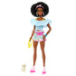 Barbie Day & Play Doll With Fashion Roller Skates, Sporty Look, Toy +3 Years (Mattel HPL77)