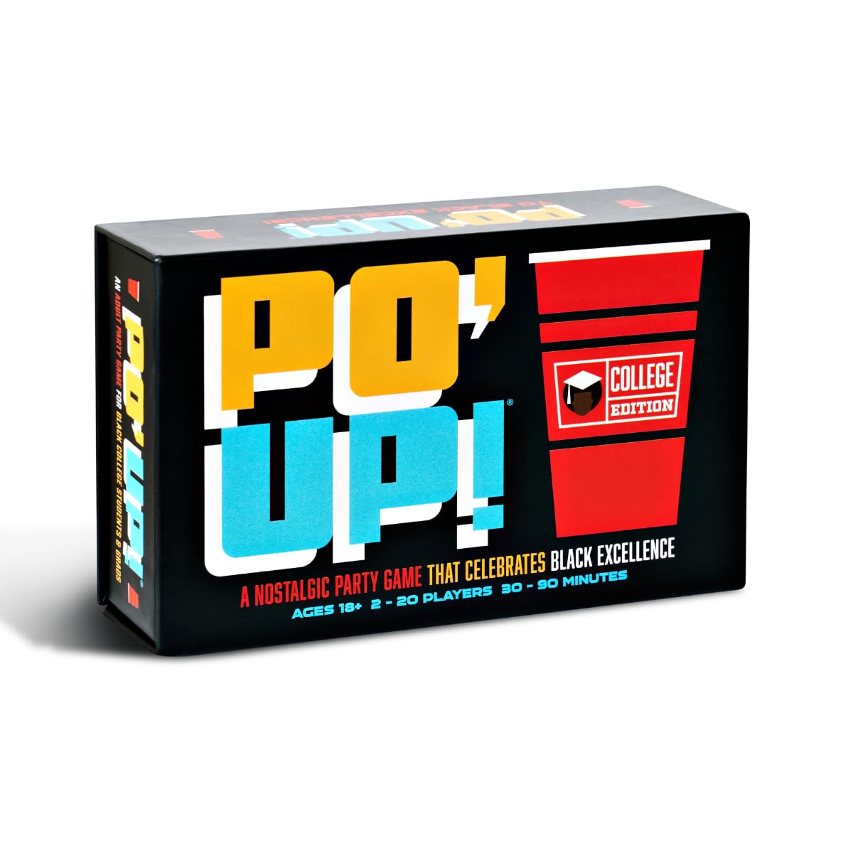 PO' UP! College Edition - A Party Game Celebrating Black College Students and Grads from HBCUs to PWIs | 215 Questions | Ages 18+ | 2+ Players