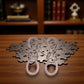 2Pcs Red Copper Lock Puzzle Metal Ring Solution Intellectual Deduction Unlock Puzzle Brain Tease Unlock Horseshoe Buckle Gift, Assembly