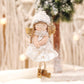 3pcs Christmas Angel Doll Decoration, Christmas Tree Hanging Ornaments, Thanksgiving Day Birthday Gifts, New Year Fairy Presents, Home Party Kids