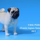 Lana Toys 1:6 Scale Pug Dog Pet Figure Realistic Animal Model