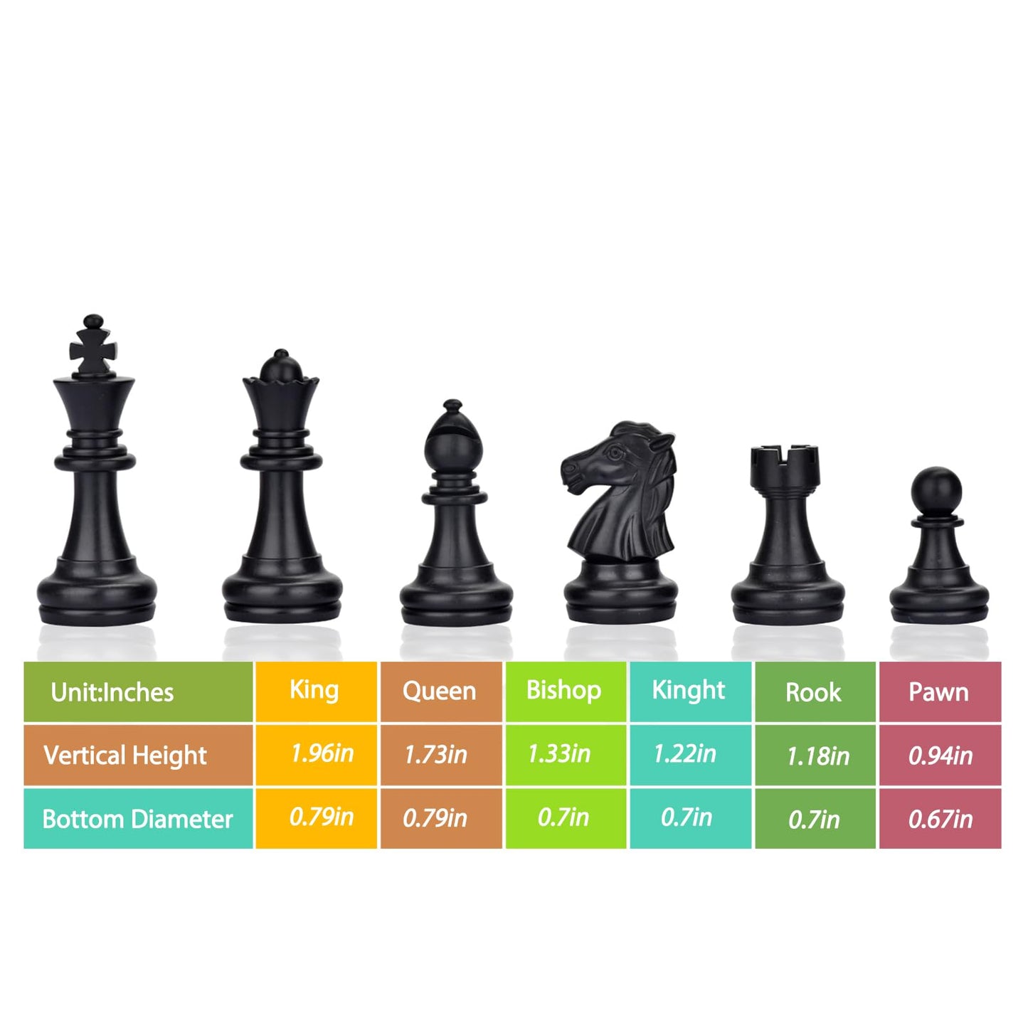 ColorGo Chess Set with Folding Magnetic Travel Games Board and 2 Extra Queens for Kids and Adults