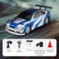 YounggDiy 1/43 Mini Gyro RC Drift Car, 2.4G 4WD Full-Proportion RC Electric 15KM/H Racing Drift Car Model with Gyro, Indoor Mini RC Toys Gift (RTR