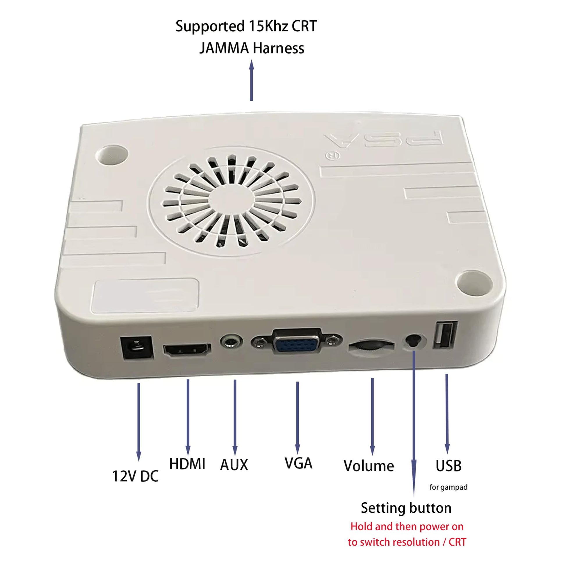 9800 in 1 Plus Multi-Game System Arcade Jamma Board, VGA, HDMI Compatible, 3P, 4P, High Score Record, 3D Games 1280x720P Output, 4-Player Support