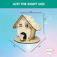 Magical Valley Fairy House Craft Kit 4-Pack for Kids, DIY Wooden Fairy Houses with Paint & Accessories, Arts & Crafts for Kids, Party Activity Kit