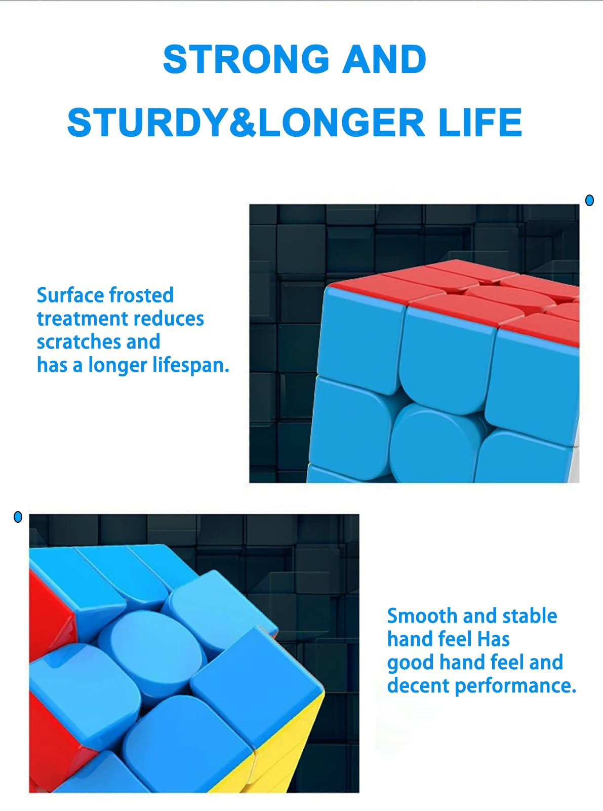 CFMOUR 3x3 Speed Cube Set - Stickerless Magic Bundle, 20Pack, Puzzle Toys