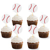 24Pcs Baseball Cupcake Toppers Baseball Player Cake Picks