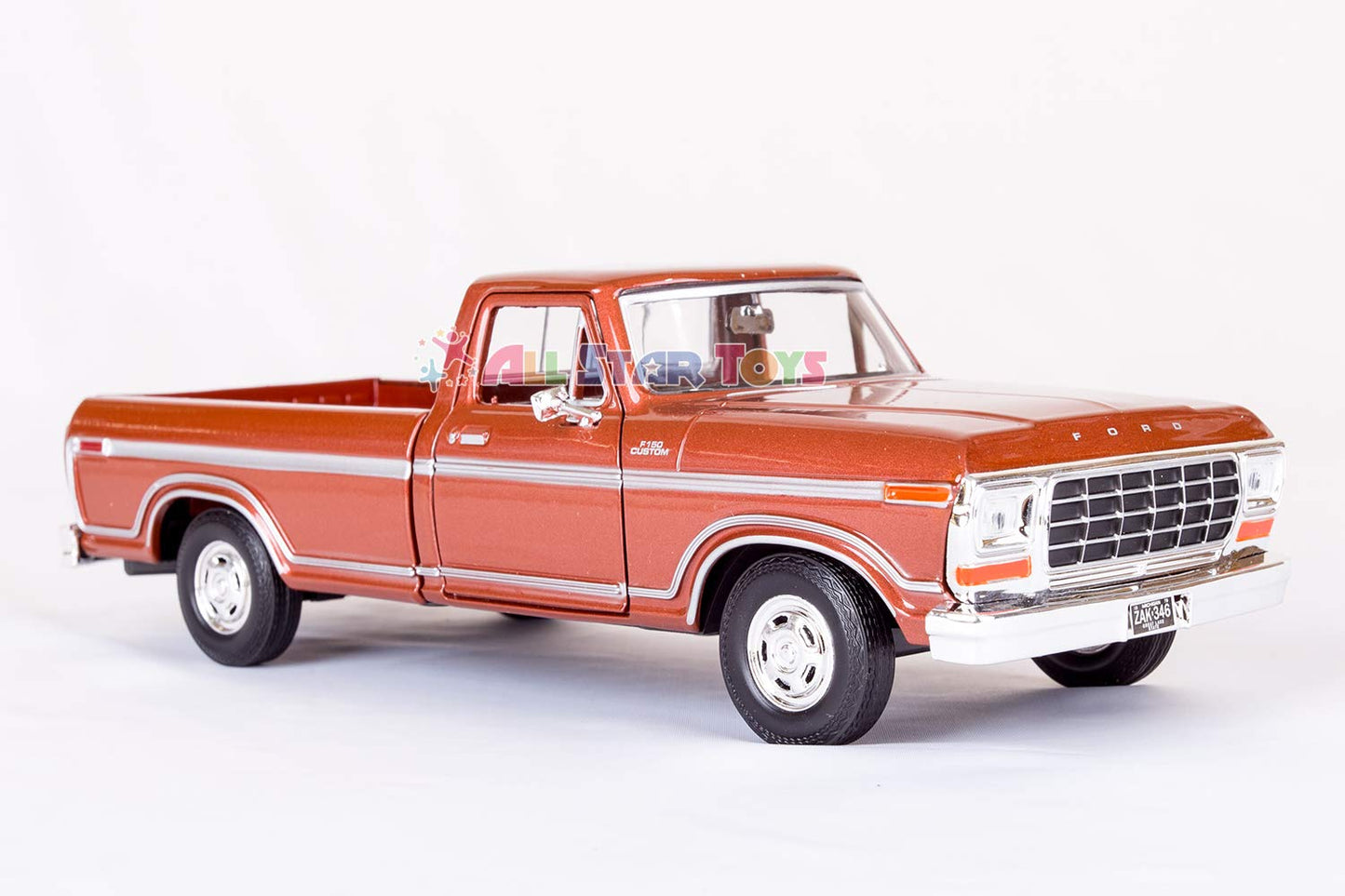 Motormax 1979 Ford F-150 Pickup Truck 1/24 Diecast Model Car, Brown 79346BR