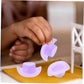 10 Pack Mini Cowboy Hat Set - Purple Plastic Miniature Hats for Dollhouse Decor, Party Decorations, DIY Crafts, and Wine Bottle Ornaments - Adorable