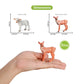 Volnau Wolf Toys Animal Figures 7PCS Figurines Zoo Pack for Toddlers Kids Christmas Decoration Gift Preschool Educational Sheep Jungle Forest Safari