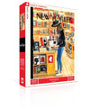 New York Puzzle Company - New Yorker At the Strand - 1000 Piece Jigsaw Puzzle for Family Game Nights by Jenny Kroik