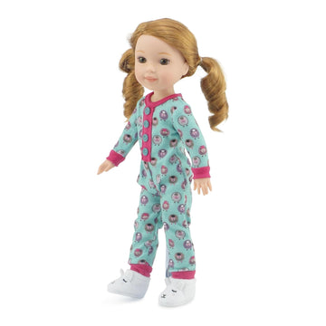 Emily Rose 14.5-inch Doll Clothes - Lamb Print Pajamas PJs Gift Set, Including Slippers! | Gift Boxed! | Doll Not Included | Compatible with 14"