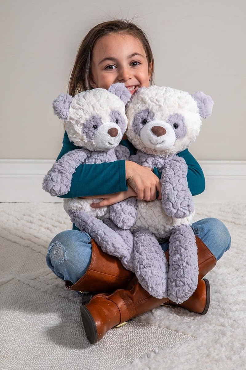 Mary Meyer Teddy Bear - Putty Collection Super Soft Stuffed Animal Plush Classic Toy Plushie, 17" Medium, Grey Shadow Panda Bear