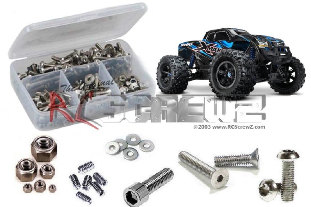 RCZTRA061 - Compatible with Traxxas X-Maxx 4x4 (#77076-4) Stainless Screw Kit