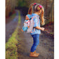 13in Soft Baby Doll with Take Along Pink Backpack Carrier, Briefcase Pocket Fits Accessories and Clothing
