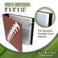 Football Card Binder with Pigskinz Texture by All Star Products | Real Football Look & Feel | Patented 3-Ring Album for Trading Card Protection |