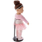 Plymor DSP-90B Black Adjustable Doll Stand, fits 15, 16, 17, 18, 19, 20, and 21 inch Dolls, Waist is 3" - 4" wide, 8" - 11" around, Pack of 2