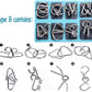 TANCH 16 PCS Type A+B Different Brain Teaser Metal Wire Puzzles IQ Challenge Magic Trick Unlinking & Linking Game Toys for Kids and Adults
