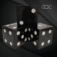 Eylola 6 Pcs Black Floral Dice Boxes 8 x 8 x 8 Inch - Bulk for Centerpieces, Casino Party Decorations, Game Night Decorations, Casino Themed Party
