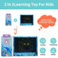 DKQFOO 2-in-1 LCD Writing Tablet & Talking Flash Cards for Kids