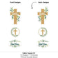 Big Dot of Happiness Elegant Cross - Religious Party Centerpiece Sticks - Table Toppers - Set of 15
