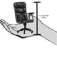 Set of 2 Plastic Toy Miniature Breakable Office Chair Accessories for Action Figures, Dioramas, Models