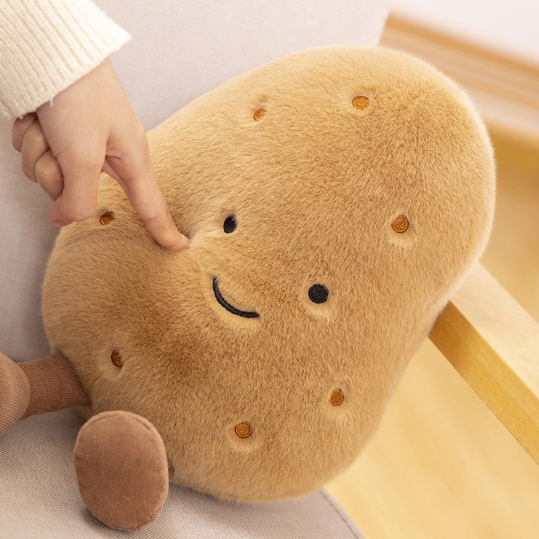 Large Potato Stuffed Animal 10.23'' Kawaii Potato Plush Food Pillow Toy