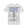 STAR WARS Boy's R2-D2 Cartoon Costume T-Shirt - White - Small