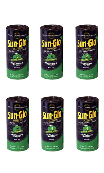 Sun-Glo Speed #4 Shuffleboard Table Powder Wax - 6 Cans