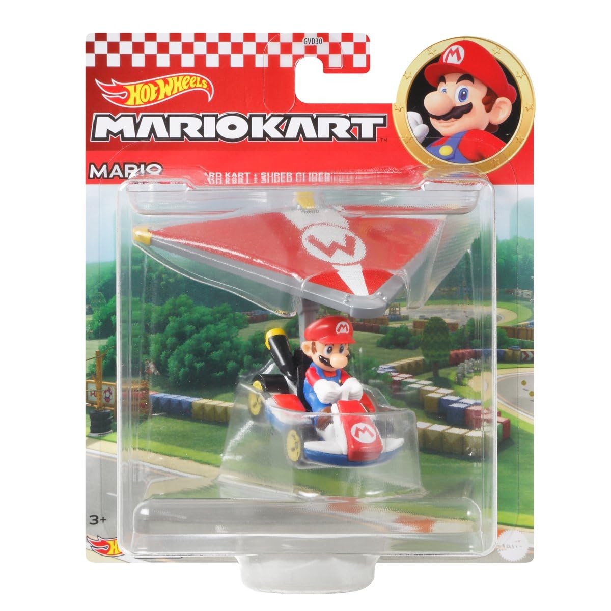 Hot Wheels Mario Kart Character Cars Collection Bundle, 4 Pack, Mario, Luigi, Donkey Kong, Princess Peach GVD30-956R