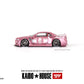 True Scale Miniatures Model Car Compatible with Nissan Skyline GT-R (R34) Kaido Racing Factory V1 Pink 1/64 Diecast Model Car Kaido House KHMG128