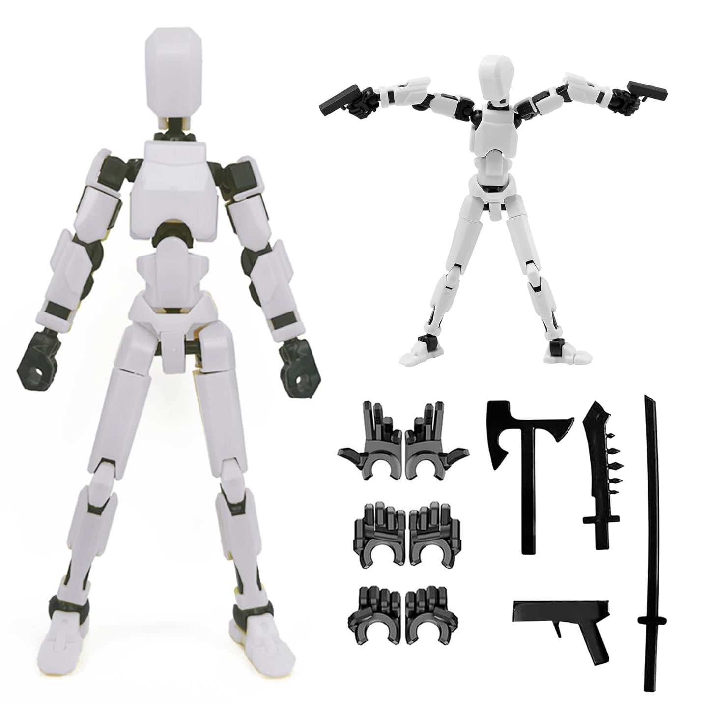 Yewmow Assembly Completed 2026 Upgrade Titan 13 Action Figure,Robot 13 Action Figures,3D Printed Multi Jointed Movable,Nova 13 Action Figure Set,Desk