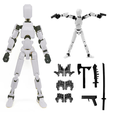 2026 New Titan 13 Action Figure Set,T-13 Robot Action Figure 3d Printed Multi-Jointed Movable,Robo 13 Action Figures,Decorations for Action Figures