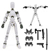 Dumwick Titan13 Action Figure, Lucky Robot 13 Action Figure,3D Printed Multi-Jointed Movable Action Figures,Dummy Robot 13 Figure Creative Gifts