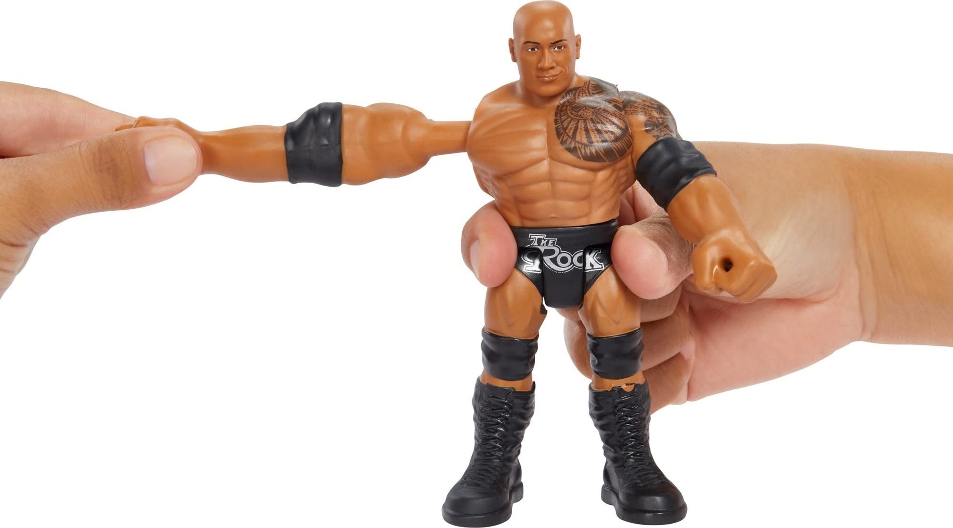WWE Bend 'n Bash Posable 5.5-inch The Rock Action Figure